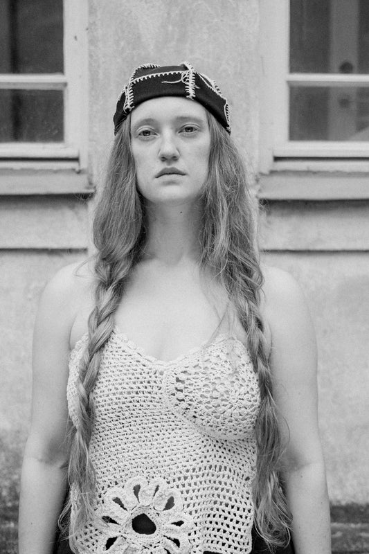 Black Leather Fisherman Hat