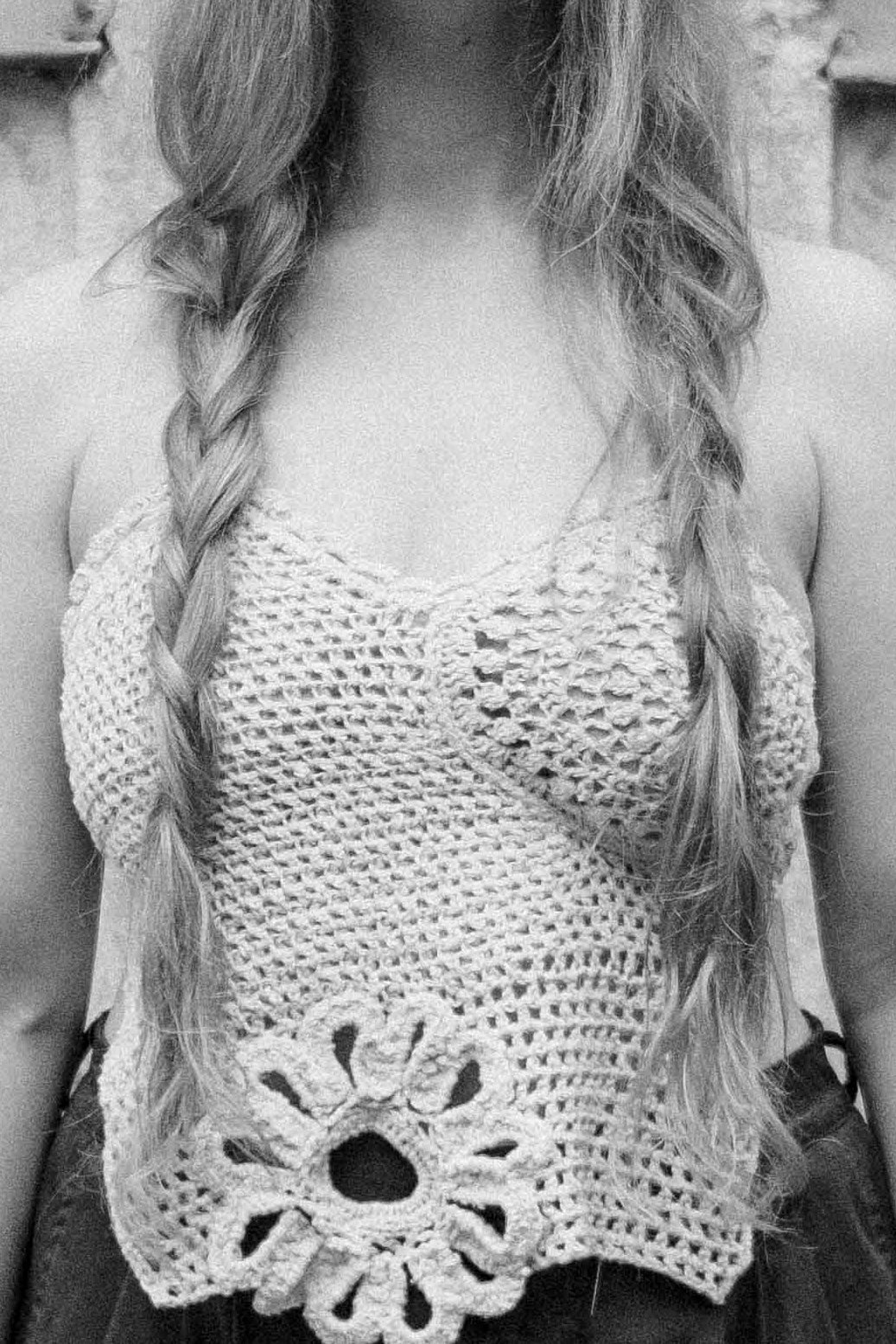 Mellow Chartreuse Wild Silk Crochet Top